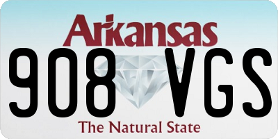 AR license plate 908VGS