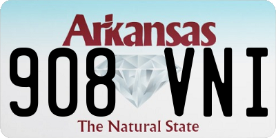 AR license plate 908VNI