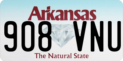 AR license plate 908VNU
