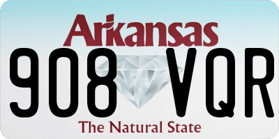AR license plate 908VQR