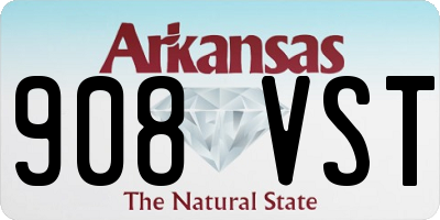 AR license plate 908VST
