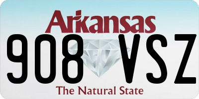 AR license plate 908VSZ
