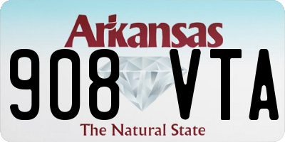 AR license plate 908VTA