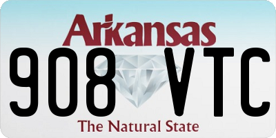 AR license plate 908VTC
