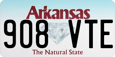 AR license plate 908VTE