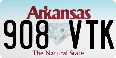 AR license plate 908VTK