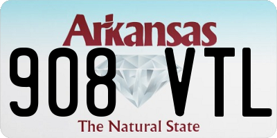 AR license plate 908VTL