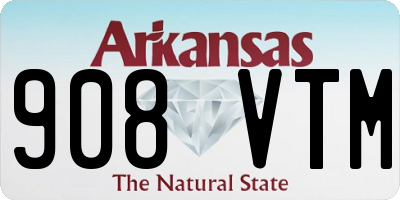 AR license plate 908VTM