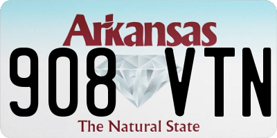 AR license plate 908VTN