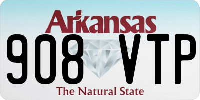 AR license plate 908VTP