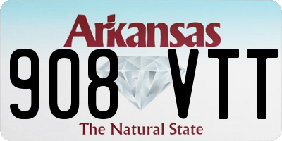 AR license plate 908VTT