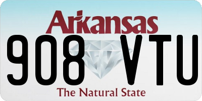 AR license plate 908VTU
