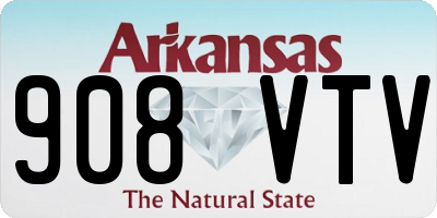 AR license plate 908VTV