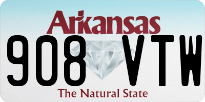 AR license plate 908VTW