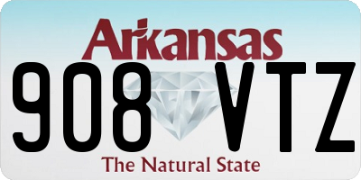 AR license plate 908VTZ