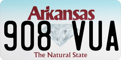 AR license plate 908VUA