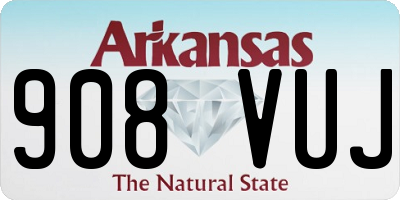 AR license plate 908VUJ