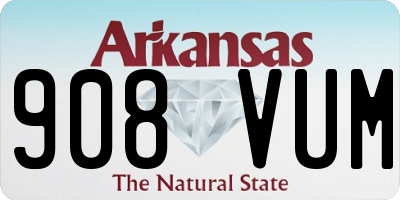 AR license plate 908VUM
