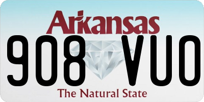 AR license plate 908VUO
