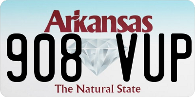 AR license plate 908VUP