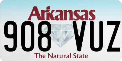 AR license plate 908VUZ