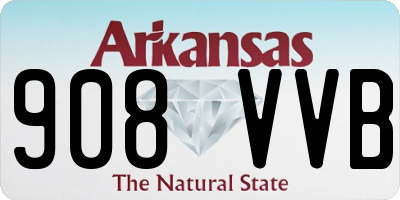 AR license plate 908VVB