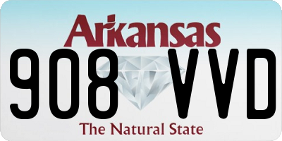 AR license plate 908VVD
