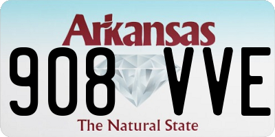 AR license plate 908VVE