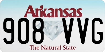 AR license plate 908VVG