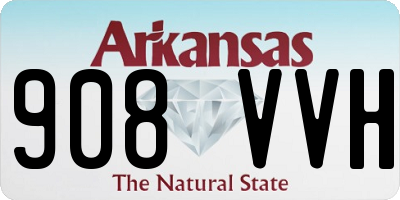 AR license plate 908VVH
