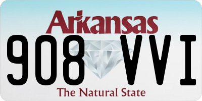 AR license plate 908VVI