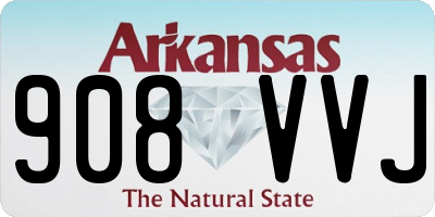 AR license plate 908VVJ
