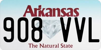 AR license plate 908VVL