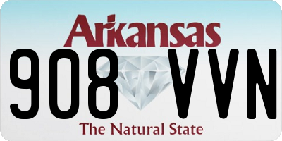 AR license plate 908VVN