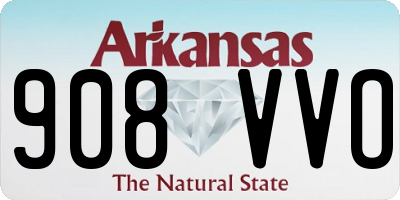 AR license plate 908VVO