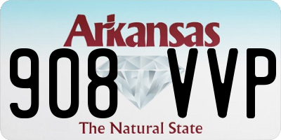 AR license plate 908VVP
