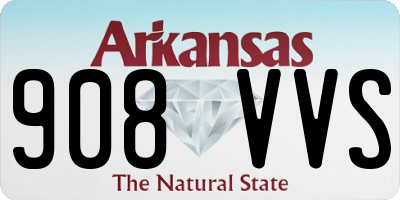 AR license plate 908VVS