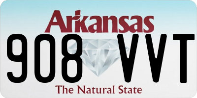 AR license plate 908VVT
