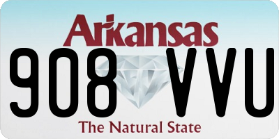 AR license plate 908VVU