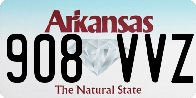 AR license plate 908VVZ