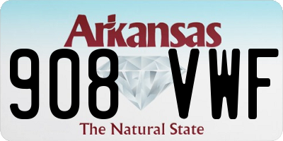 AR license plate 908VWF