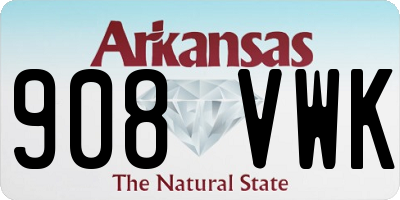 AR license plate 908VWK