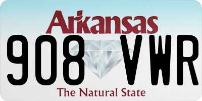 AR license plate 908VWR