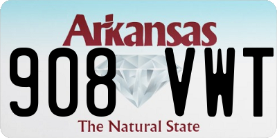 AR license plate 908VWT