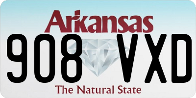AR license plate 908VXD