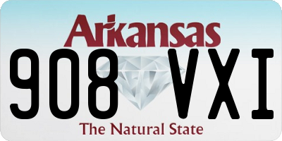 AR license plate 908VXI