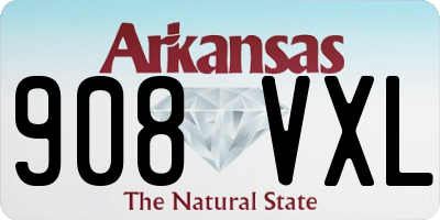 AR license plate 908VXL