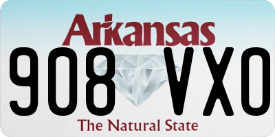 AR license plate 908VXO