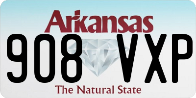 AR license plate 908VXP