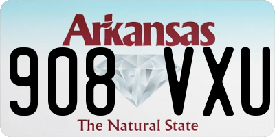 AR license plate 908VXU